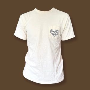 Vans Cream Graphic Logo Tshirt
